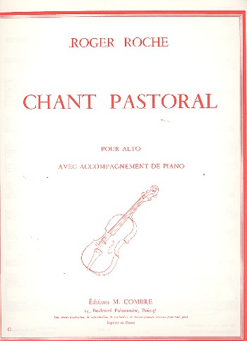 Chant pastoral pour alto et piano&nbsp;&nbsp;&nbsp;&nbsp;