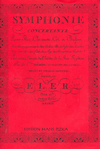 Sinfonia concertante für Flöte,  Klarinette, Fagott und Horn und  Orchester,  Partitur
