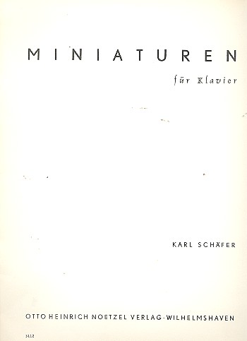 Miniaturen  für Klavier  