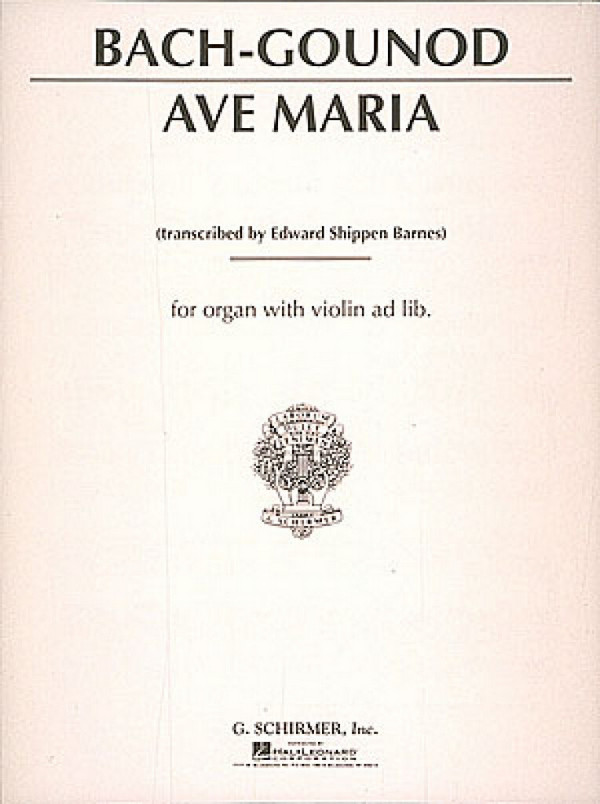 Ave Maria  for organ (violin ad lib.)  