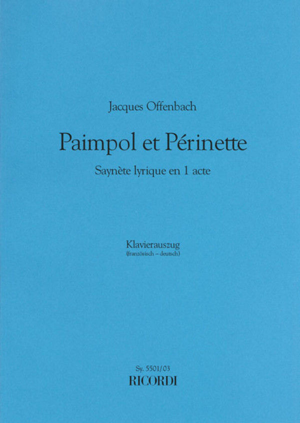 Paimpol et Périnette Klavierauszug (fr/dt)&nbsp;&nbsp;&nbsp;&nbsp;