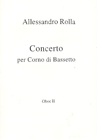 Concerto   per corno di bassetto  Harmoniestimmen