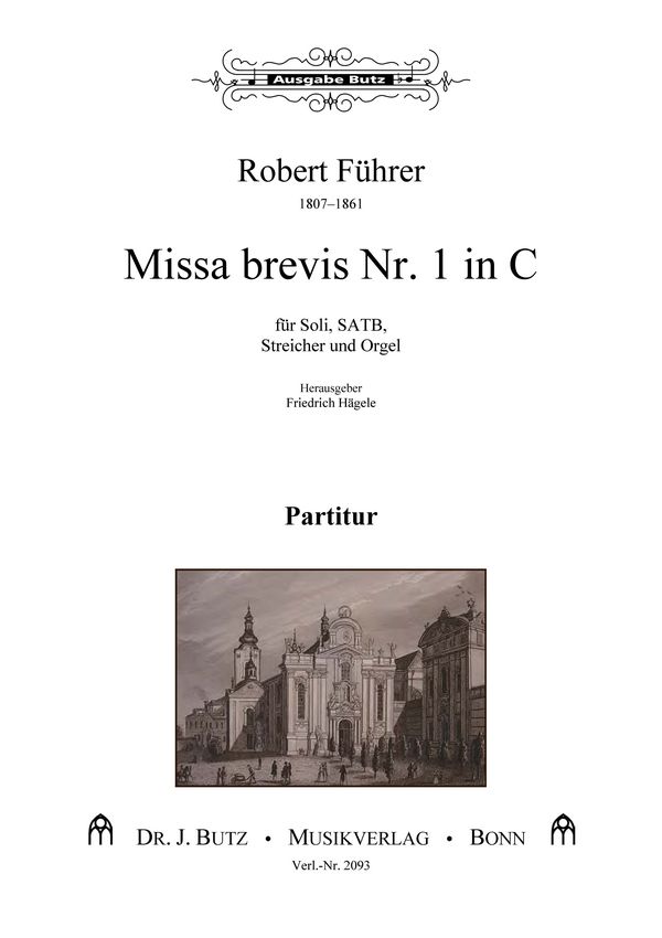 Missa brevis C-Dur Nr.1  für Soli, Chor und Orgel  Partitur