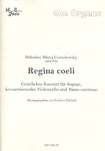 Regina coeli für Sopran, Violoncello  und BC  Partitur und Violoncellostimme