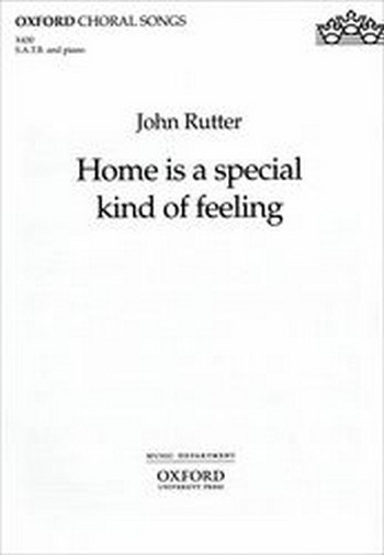 Home is a special Kind of Feeling  for mixed chorus and orchestra  vocal score