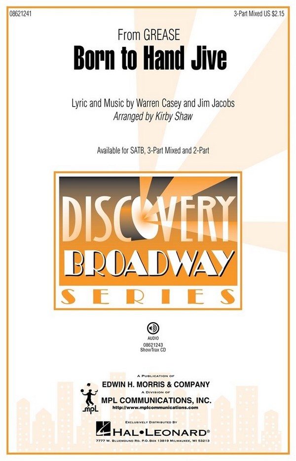 Born to Hand Jive for mixed&nbsp;&nbsp;chorus (SAB) and piano&nbsp;&nbsp;score