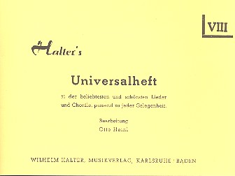 Halters Universalheft für Bläserensemble&nbsp;&nbsp;Heft 8&nbsp;&nbsp;