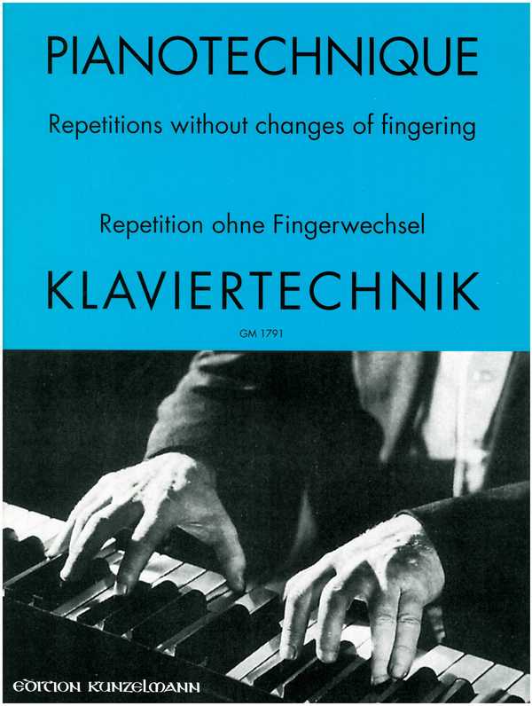 Klaviertechnik Repetition ohne Fingerwechsel&nbsp;&nbsp;&nbsp;&nbsp;