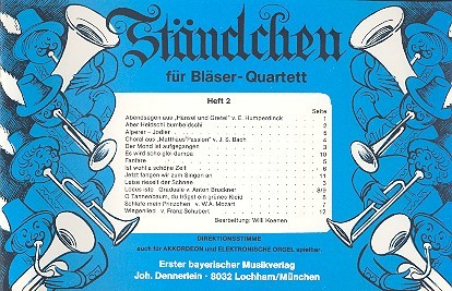 Ständchen Band 2 für 4-stimmiges  Blechbläser-Ensemble  Partitur/Direktion