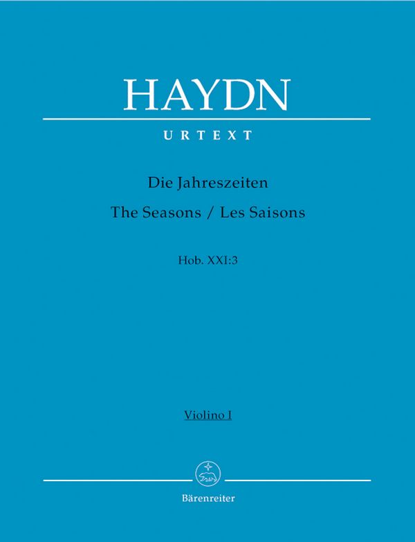 Die Jahreszeiten HobXXI:3  für Soli, Chor und Orchester  Violine 1