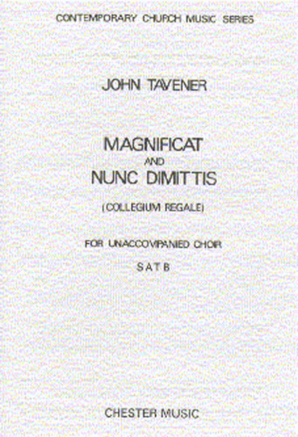 Magnificat  and  Nunc dimittis  for mixed chorus a cappella  score