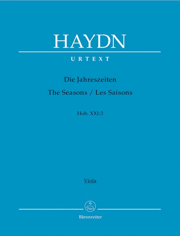 Die Jahreszeiten HobXXI:3  für Soli, Chor und Orchester  Viola
