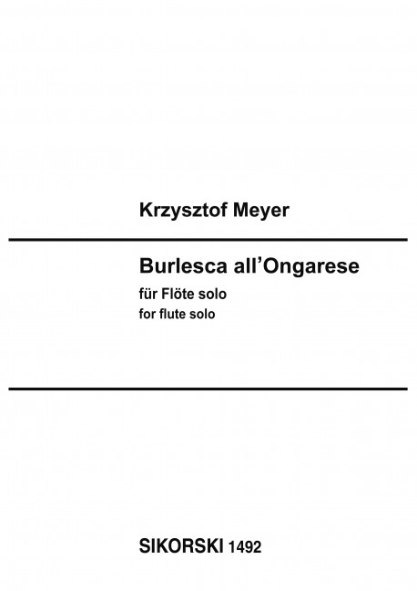 Burlesca all'Ongarese für  Flöte solo  