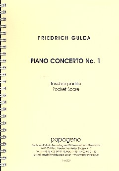 Konzert Nr.1 für Klavier und Orchester  Studienpartitur  