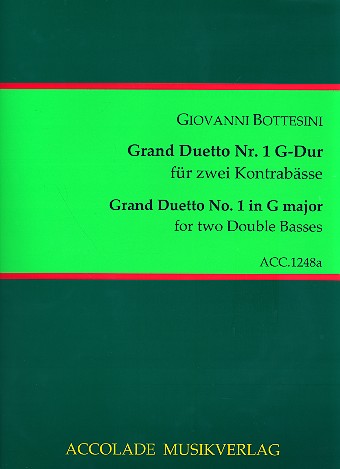 Grand Duetto G-Dur Nr.1  für 2 Kontrabässe  Spielpartitur (Reprint)