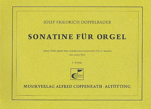 Sonatine&nbsp;&nbsp;für Orgel&nbsp;&nbsp;