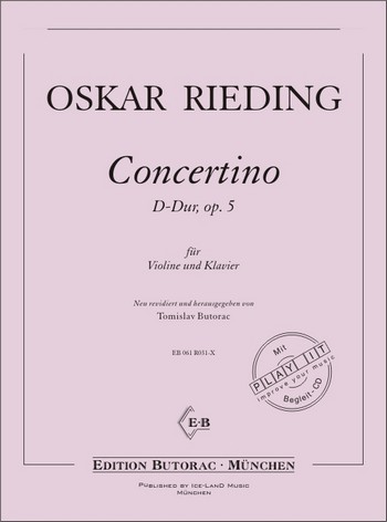 Concertino D-Dur op.5 (+CD)  für Violine und Klavier  