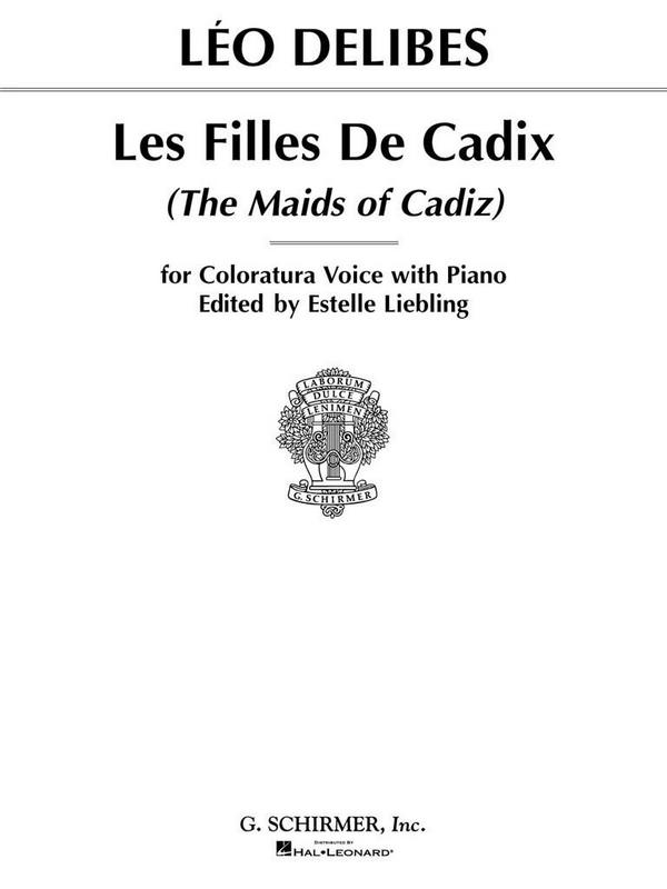 Les Filles de Cadiz  for voice and piano (en/fr)  