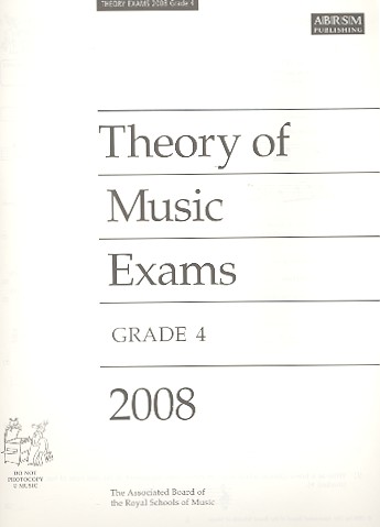 Theory of Music Exams Grade 4 2008&nbsp;&nbsp;&nbsp;&nbsp;