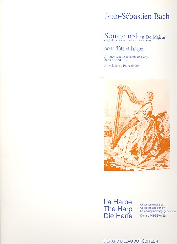 Sonate en do majeur no.4 BWV1033&nbsp;&nbsp;pour flute et harpe&nbsp;&nbsp;parties