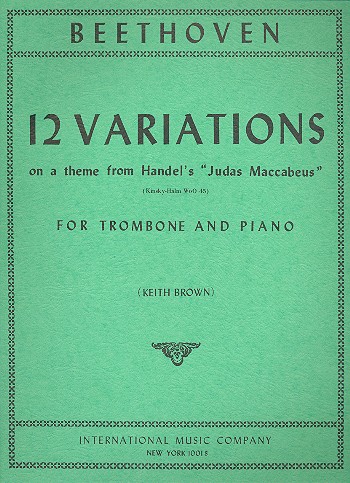12 Variations on a theme from Handel's 'Judas Macabeus'  for trombone and piano  