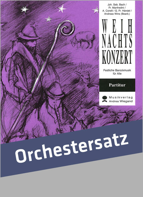 Weihnachtskonzert&nbsp;&nbsp;für Orchester (Chor ad lib)&nbsp;&nbsp;Partitur und Stimmen