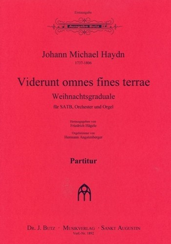 Viderunt omnes fines terrae  für gem Chor, Orchester und Orgel  Partitur