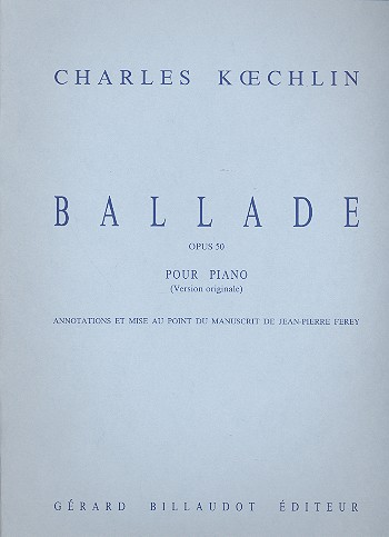 Ballade op.50   pour piano  