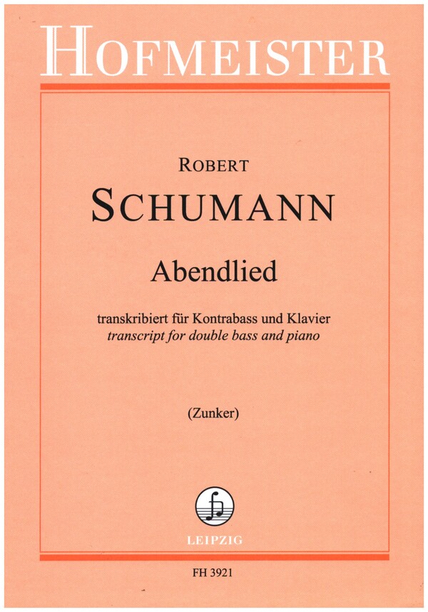 Abendlied   für Kontrabass und Klavier  