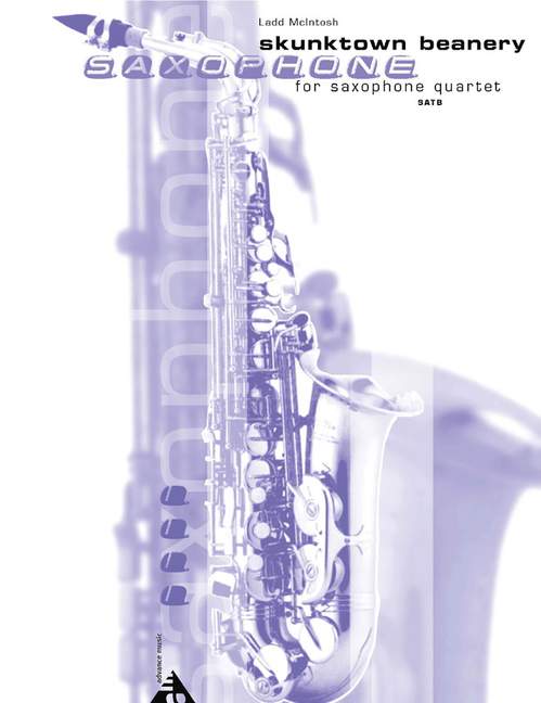 Skunktown Beanery&nbsp;&nbsp;for saxophone quartet (SATB)&nbsp;&nbsp;score and parts