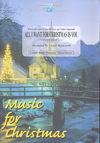 All I want for Christmas if you:  für Blasorchester  Partitur und Stimmen