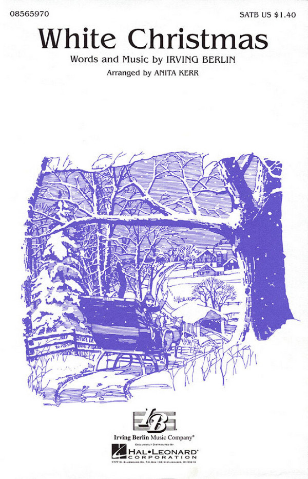 White Christmas for mixed chorus&nbsp;&nbsp;and piano&nbsp;&nbsp;score