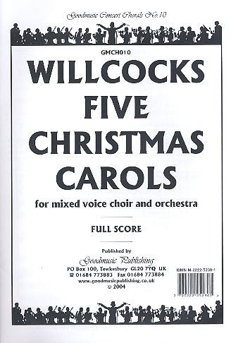 5 Christmas Carols for mixed chorus  and orchestra  score