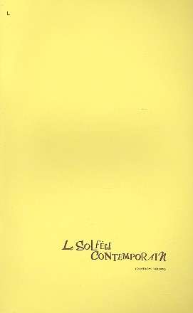 Le solfège contemporain vol.4&nbsp;&nbsp;&nbsp;&nbsp;