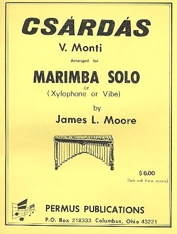 Csárdás   for marimba solo (xylophone/vibe) and piano ad lib  