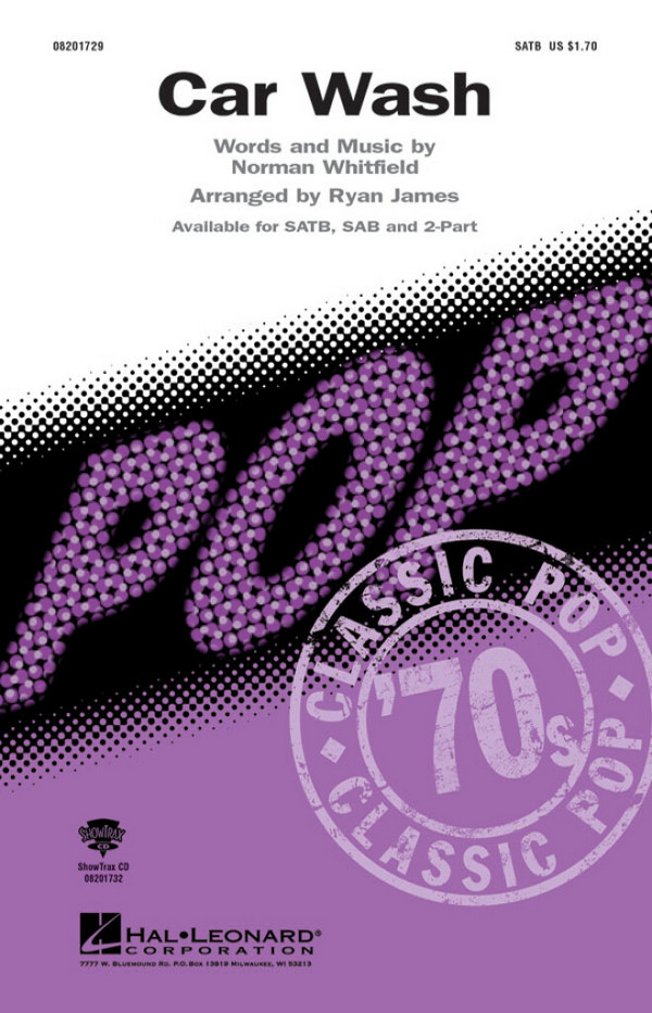 Car Wash for mixed chorus and piano&nbsp;&nbsp;&nbsp;&nbsp;