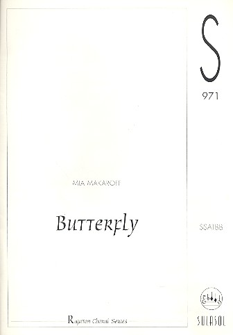Butterfly for mixed chorus a cappella&nbsp;&nbsp;score&nbsp;&nbsp;