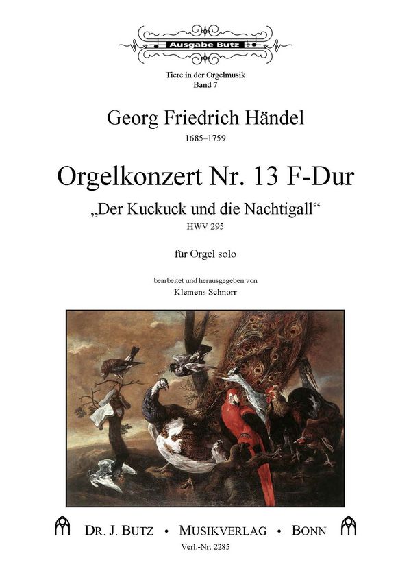 Orgelkonzert F-Dur Nr.13 HWV295&nbsp;&nbsp;für Orgel&nbsp;&nbsp;