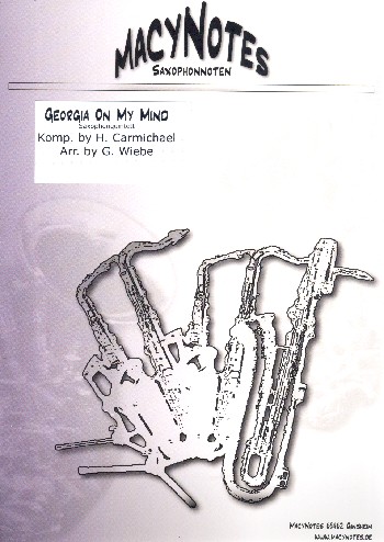 Georgia on my Mind  für 5 Saxophone  Partitur und Stimmen