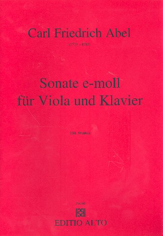 Sonate e-Moll für Viola und Klavier    