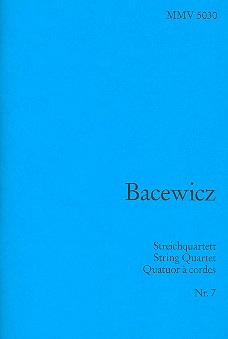 Quartett Nr.7 für 2 Violinen, Viola  und Violoncello  Studienpartitur
