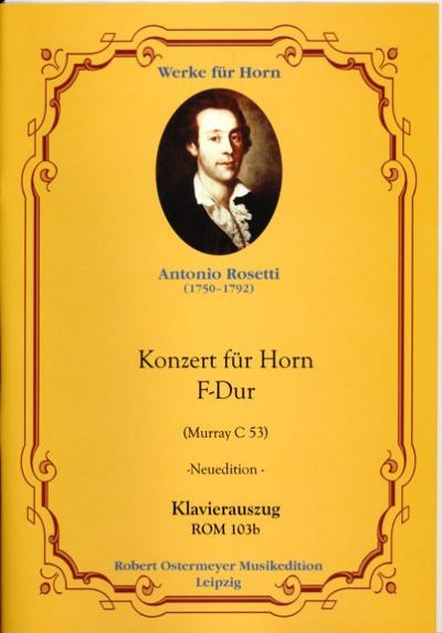 Konzert F-Dur für Horn und Orchester  für Horn und Klavier  