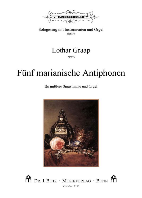 5 Marianische Antiphonen  für Gesang (mittel) und Orgel  