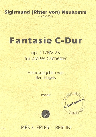 Fantasie C-Dur op.11 NV25&nbsp;&nbsp;für Orchester&nbsp;&nbsp;Partitur