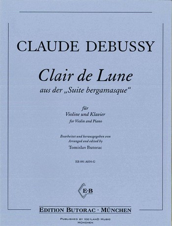 Clair de Lune  für Violine und Klavier  