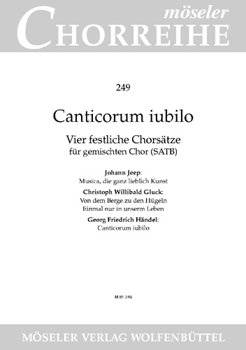 Canticorum iubilo&nbsp;&nbsp;für gem Chor a cappella&nbsp;&nbsp;Partitur