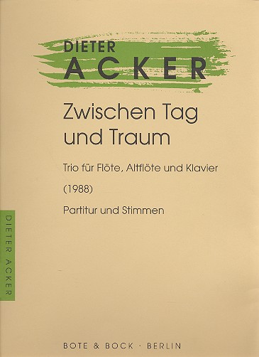 Zwischen Tag und Traum  für Flöte, Altflöte und Klavier  Stimmen