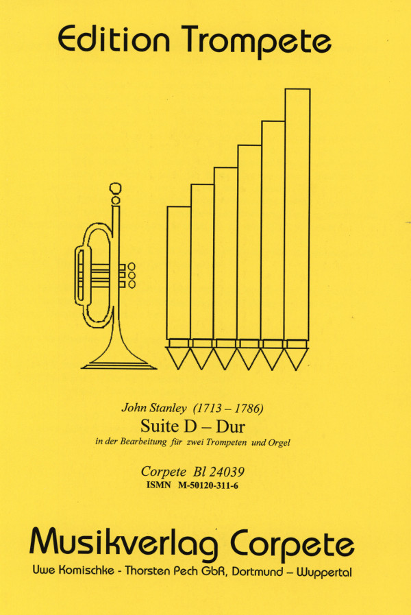 Suite D-Dur für 2 Trompeten und Orgel  Stimmen  