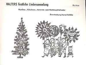 Halters festliche Liedersammlung&nbsp;&nbsp;für Blasorchester&nbsp;&nbsp;für Bariton (Bassschlüssel)