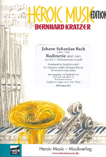 Badinerie BWV1067 (c-Moll)  für Trompete in B/C und Orgel (Klavier)  